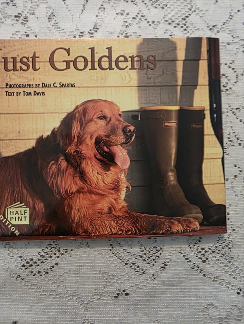 Just Goldens Book by Tom Davis Half pint edition Hardcover